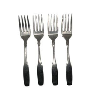 Oneida Silver Paul Revere Stainless Steel Salad Forks Set Of 4 Vintage Flatware